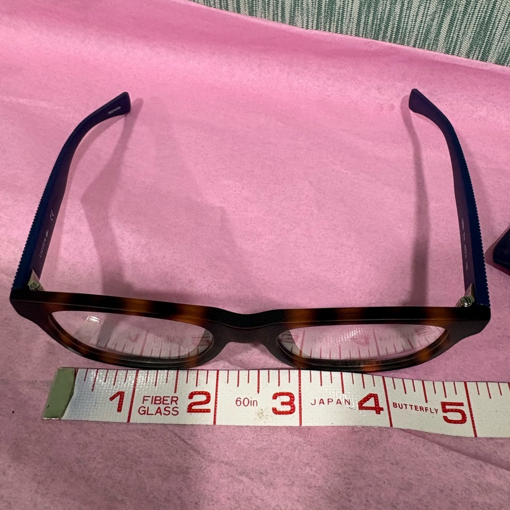 Lacoste Brown Tortoise Eyeglasses Frame - Picture 8 of 10